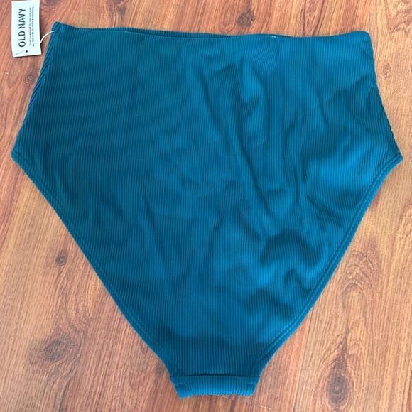 NWT Jade Green teal haircut bathing suit bottom size M - Picture 3 of 4